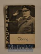 WWII Herman Göring ‘Filmblock’ Flciker Book depicts him saluting, in black and white, crease to