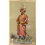 India – Nawab Sayyid Mansur Ali Khan 1830-1884 Vanity Fair Colour Print was Nawab of Bengal until