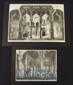 India – Two Engravings ‘The East India House Museum’ 1858 and ‘Interior of the Dewan-I-Khas in the