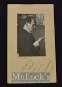 Italy - Benito Mussolini Signed Photograph Display a portrait photograph with inscription and