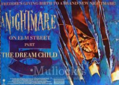Film Posters - Horror Film Nightmare on Elm Street Parts 1, 2 & 5 - 40 X 30 Starring John Saxon,
