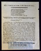 C.1830 Broadside – Magnus Jackson ‘Consulite in medium, et rebus Succurrite fessis’ To prove the