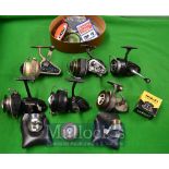 Various Spinning Fishing Reels: Duco, Intrepid Envoy, The Ambidex mk 6, Morritts Intrepid Elite, New