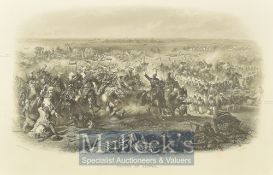 India – ‘Battle of Aliwal Steel Engraving from M.A. Hayes, 16th Lancers breaking and Sikh Square,