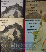 Mountain Club of Kenya Bulletins 1975, 1976, 1981 and 1982, illustrated with decorated covers (4)
