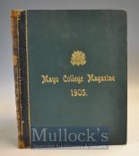 Mayo College Magazine [First 3 issues] with lovely cover by John Lockwood Kipling, the writer’s