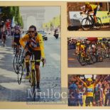 Bradley Wiggins Tour De France Winner – Framed photograph montage with autographed larger photograph