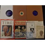 1947 ‘Time’ The Weekly News Magazine Featuring Gandhi plus 1946 Continental Newsweek featuring
