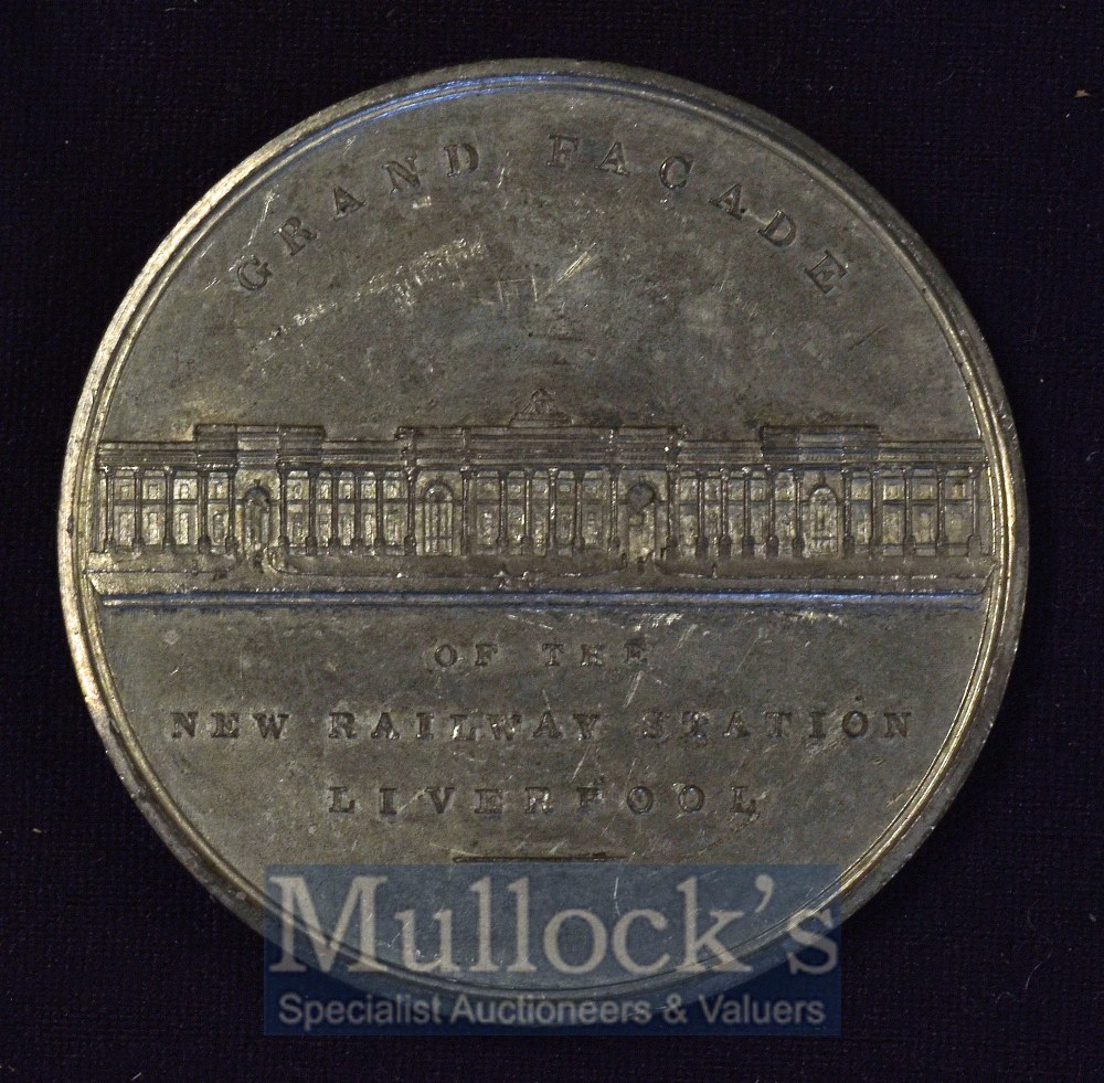 Opening of The Grand Junction Railway. 4th July 1837 Medallion Obverse; Dutton Viaduct over the