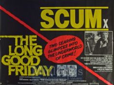Double Bill Film Poster The Long Good Friday & Scum - 40 X 30 Starring Bob Hoskins, Ray Winstone