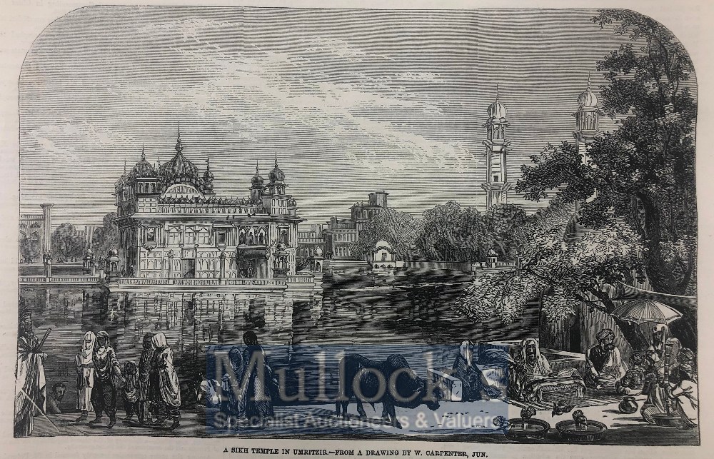 India & Punjab – Golden Temple of Amritsar An original engraving from The ILN titled ‘A Sikh