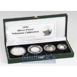 1998 Royal Mint Silver Proof Britannia collections to consist of 20p, 50p, £1, £2 all in .925 silver