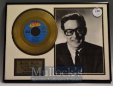 Buddy Holly ‘That’ll be the Day’ Gold Plated Record - recorded Feb 25 1957 New Mexico, covered in