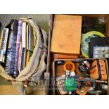 Large Collection of Fishing Equipment: Great selection of Fly fishing flies, hooks, fly tying