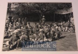 India - Original Print of Sikh children at the Golden Temple of Amritsar c1927 mounted in acid