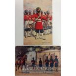 India & Punjab – 45th Rattary’s Sikhs Postcard An original vintage postcard of Sikhs Officers of the