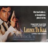 Teaser Film Poster - James Bond 007 Licence To Kill - 40 X 30 Starring Timothy Dalton, issued by