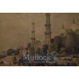 India – 1847 Charles Hardinge Hand finished Lithograph Entry into Lahore from the parade ground,