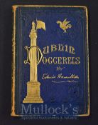 Dublin Doggerels by Edwin Hamilton Book 2nd Ed 1888, dedication copy in leather binding with gilt