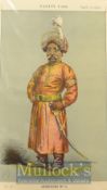 India – Nawab Sayyid Mansur Ali Khan 1830-1884 Vanity Fair Colour Print was Nawab of Bengal until