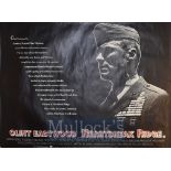 Film Poster - Heartbreak Ridge - 40 X 30 Starring Clint Eastwood issued by Property of National