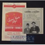 Laurel and Hardy Signed Theatre Programme 1952 ‘Queen Theatre Rhyl’ Programme with ticket stub