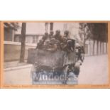 WWI India - Original Postcard Sikh infantry conveyed in mother lorries. France c1914