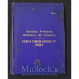 1914 Baird & Tatlock (London) Ltd Trade Catalogue of Chemical And Scientific Apparatus And Pure