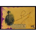 Autograph - Giacomo Puccini (1858-1924) Signed Postcard with vignette of Puccini to front, signed to