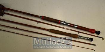 Split Cane Fishing Rods: To include Jarvis Walker 7’ Sea Boat rod, The Record Lindop Manchester
