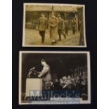 Adolf Hitler with Galeazzo Ciano Photograph in black and white with Heinrich Hoffman stamp to