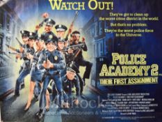 Film Posters - Police Academy 2 & 4 - 40 X 30 Starring Steve Guttenburg Sharon Stone, issued by
