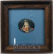 India & Punjab - Indian miniature Painting A fine miniature of an Indian Royal Sikh Princess, Punjab