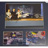 Williams F1 Team Photograph Montage – Three photographs Mark Webber in his car together with an