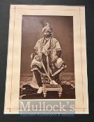 India - Mounted 19th century photogravure photo of The Maharaja Ranbir Singh of Jammu & Kashmir,