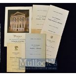 Hawks Club Cambridge Dinner Menus from 1938 onwards includes 1947 and 1949 plus Dinner to The