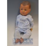 Rare French Boy Googly Eyed Celluloid Doll: Made by SNF - Societe Nobel Française 1927-1939 (FRA)