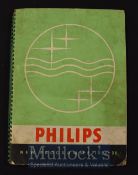 Very Large Impressive Philips Television & Radios Sales Catalogue 1937 A large 36 page catalogue