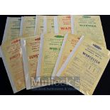1960s B.R Railway Excursion Handbills Assorted Horse Races Selection to include Wolverhampton,