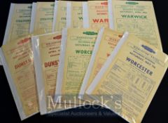 1960s B.R Railway Excursion Handbills Assorted Horse Races Selection to include Wolverhampton,