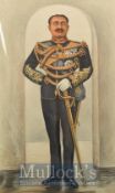 India – Maharaja Nripendra Narayan 1862-1911 Vanity Fair Colour Print measures 36x50cm approx.,