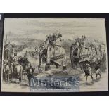 India & Punjab – 1876 ‘Arrival of the Prince of Wales at Jummoo, Cashmere’ Engraving after William