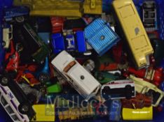 Assorted Selection of Loose Diecast Model Toys to include cars, vans, commercial etc, Corgi, Siku,