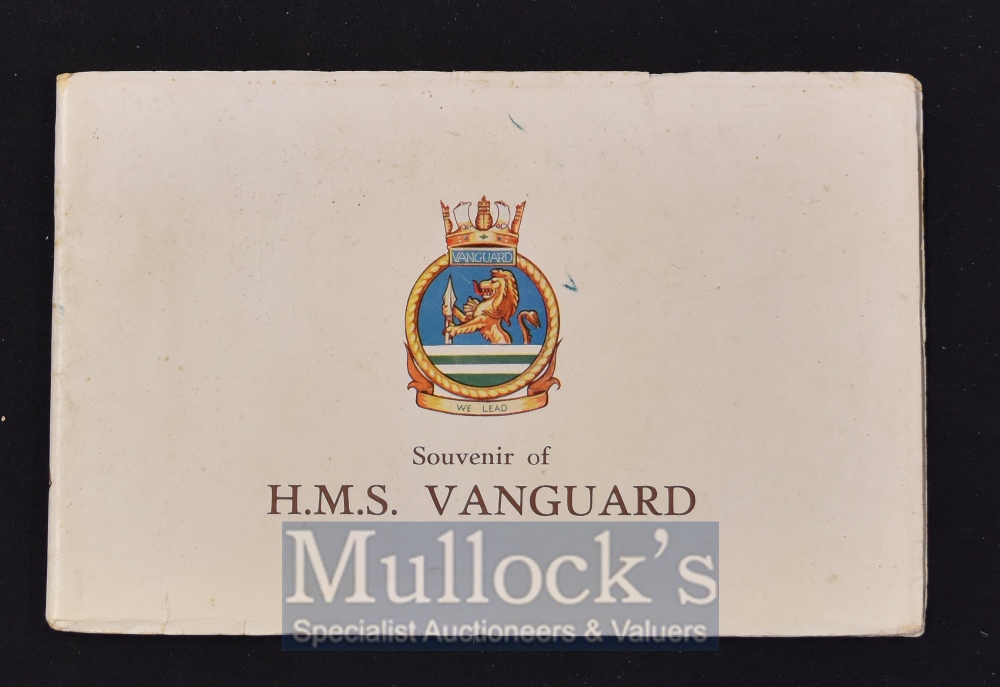 Souvenir of H.M.S. Vanguard Circa 1946 A fine 48 page Souvenir publication with 49 photographs of