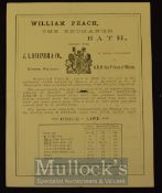 William Peach, The Exchange, Bath Ale Brewers Broadside 1880s Agent in Bath for the sale of the