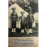 India & Punjab – Sikhs at Hampton Court Postcard Rare vintage postcard of the 15th Ludhiana Sikhs at