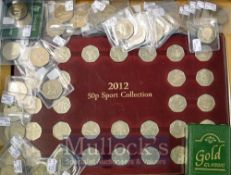 50p Coin Collection – To consist of some of the 2012 Sporting collection, various normal 50p with