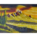 American Serial Killer – Original Artwork - John Wayne Gacy (1942-1994) ‘High Country Sunset’ Oil