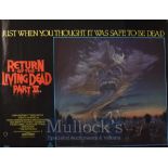 Film Poster - Horror Film Return of the Living Dead II - 40 X 30 Starring James Karen, Dana Ashbrook