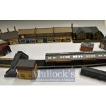 OO Gauge Ready Scratch Built Buildings – To consist of Row of shops, burnt out building,